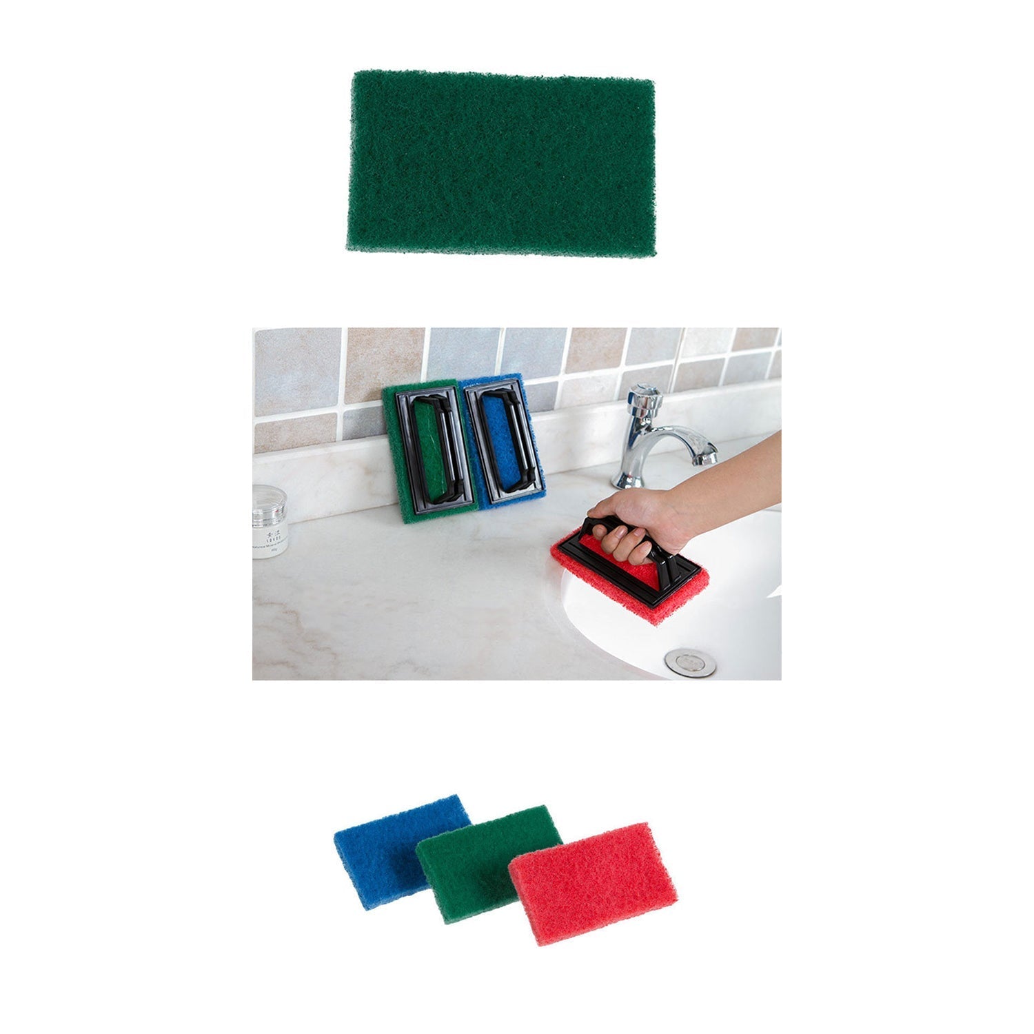 0222 Handle Scrubber Brush widely used by all types of peoples for washing utensils and stuffs in all kinds of bathroom and kitchen places etc. DeoDap 0222 Handle Scrubber Brush widely used by all types of peoples for washing utensils and stuffs in all kinds of bathroom and kitchen places etc. DeoDap